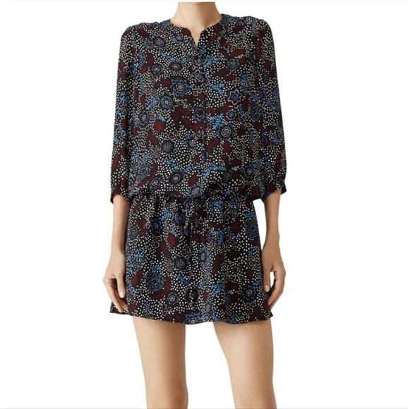 Rebecca Minkoff | Dresses | Rebecca Minkoff Kaleidoscope Floral Dot Mini  Dress | Poshmark